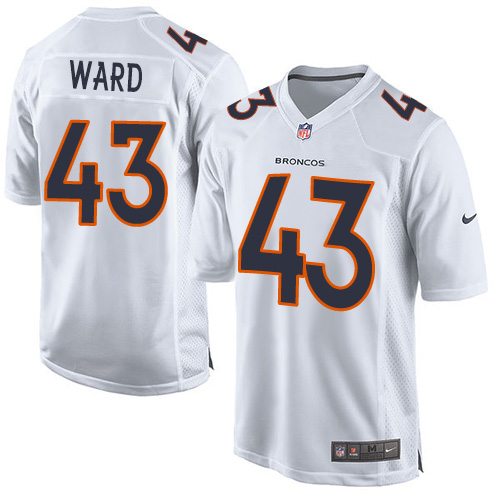 Men's Game T.J. Ward Nike Jersey White - #43 Event NFL Denver Broncos